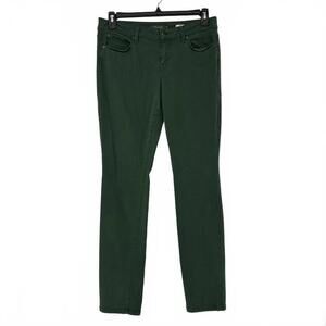 Level 99 Lily Forest Green Skinny Straight Jeans Women's Size 31